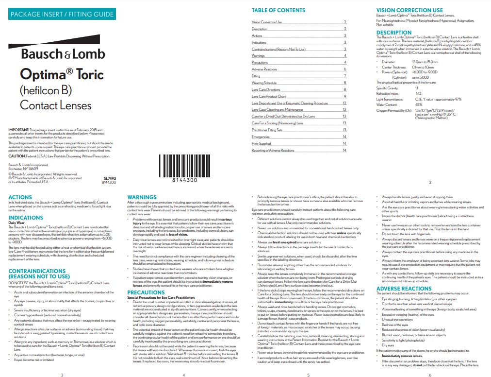 Optima Toric Rebate Form 2024